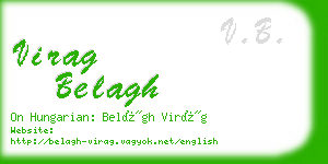 virag belagh business card